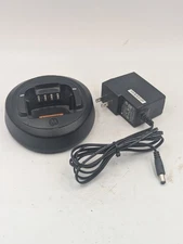 Motorola PMPN4132A Radio Charger Base and Power Supply Used OEM for CP185 CP100D