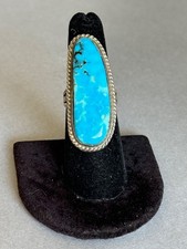 Vintage Navajo Sterling Silver with Turquoise Ring. Size 7