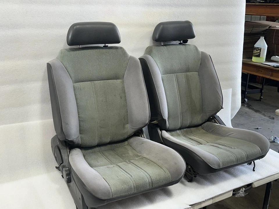 1986 1987 1988 1989 TOYOTA CELICA ST DRIVER PASSENGER FRONT SEATS COUPE GRAY Foto 2 de 4