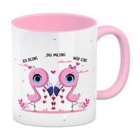 Flamingo PäRchen Kaffeebecher In Rosa Mit Spruch