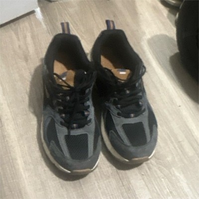 ANTA Men's Low Top Athletic Sneakers Black Gray White Mesh Lace Up