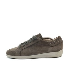 Geox Damen D3468G Schuh Taupe Wildleder Low Top Respira Sneaker EU 41