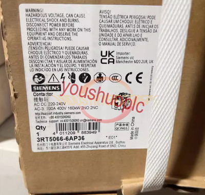 NEW 1PC Siemens Contactor 3RT5066-6AP36