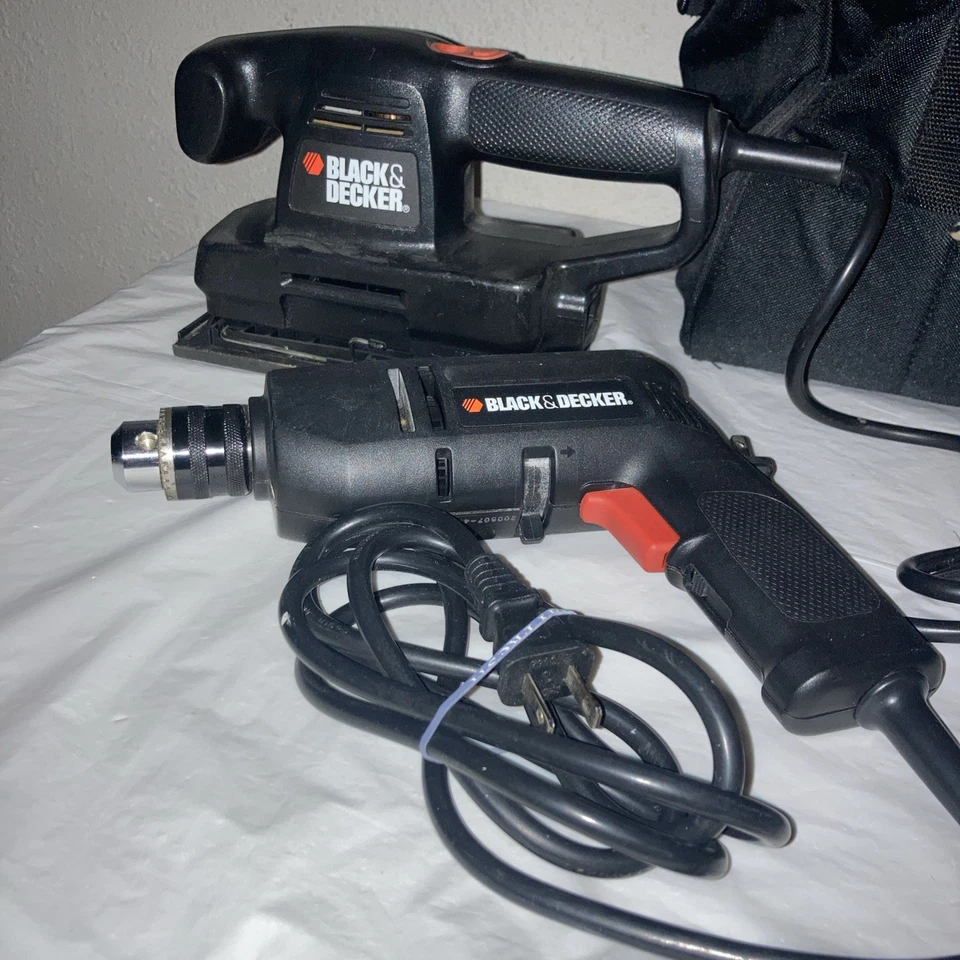 Black & Decker Corded Drill Jigsaw and Sander w/carrier – Tested & Ready for Use - Image 4 of 4