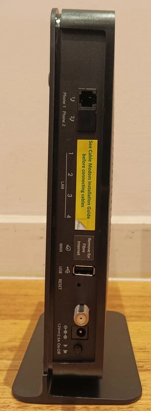 Optus Netgear CG3000-2STAUS Cable Home Network Gateway Modem Router - image 3 of 4