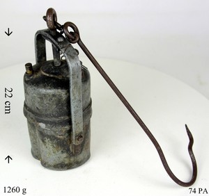Alte Karbidlampe Bergbau Grubenlampe Handlampe Aus Metall Ebay 
