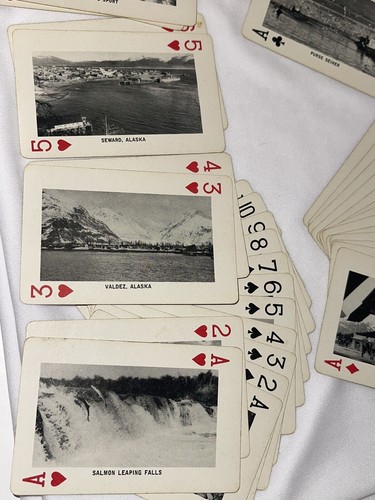 Vintage Alaska Scenic Playing Cards 52 Karten plus 2 Joker 50er Jahre Travel Cribbage - Bild 10 von 12