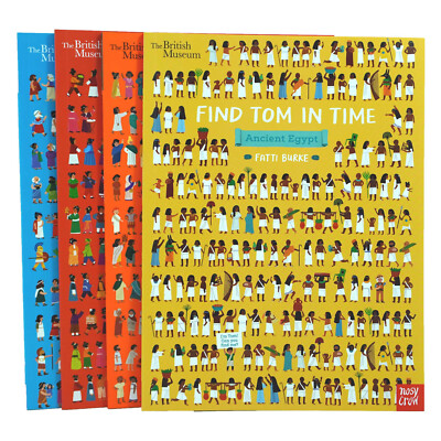 British Museum: Find Tom in Time Series 4 Books By Fatti Burke - Ages 6+ - PB