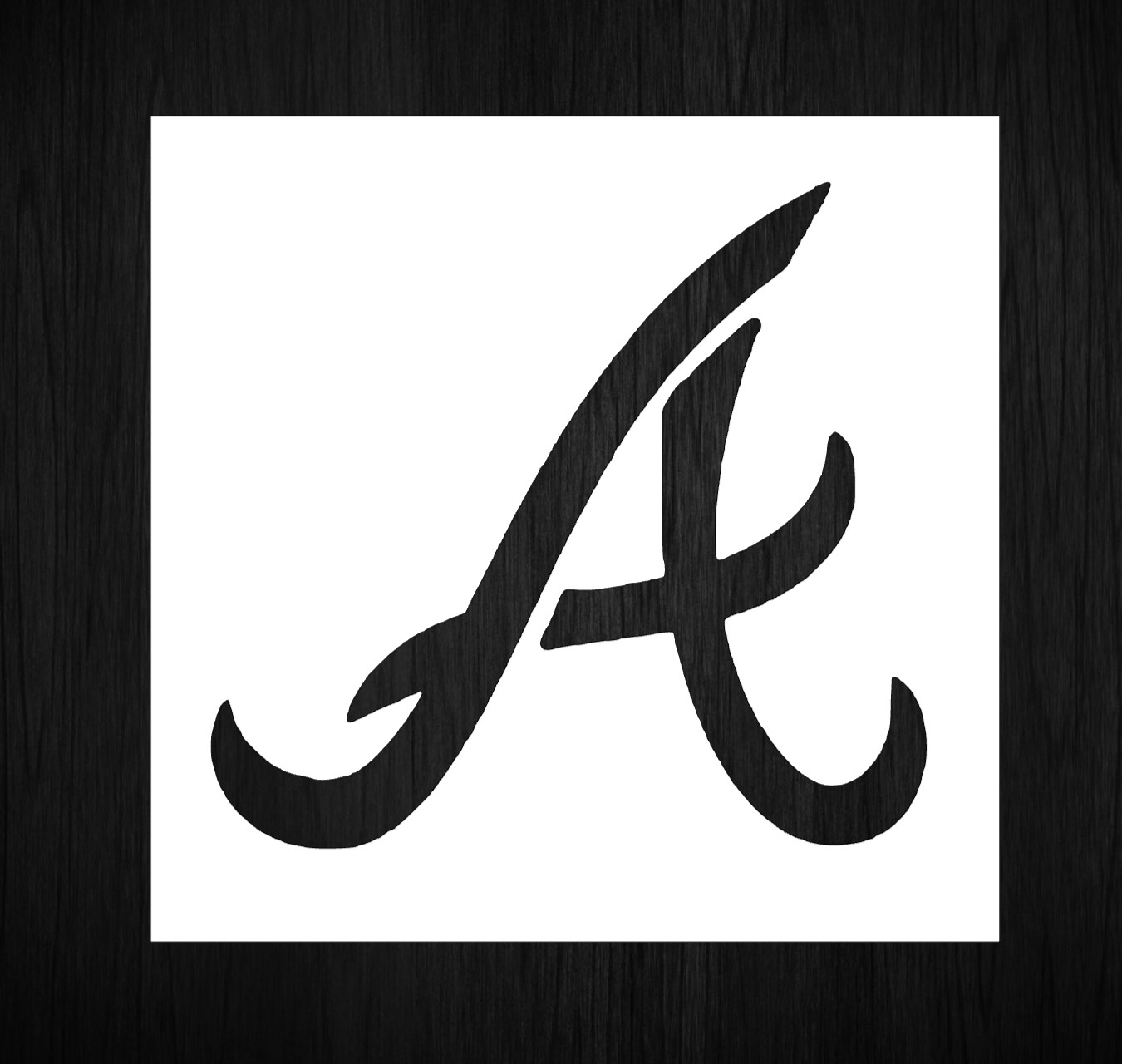 Atlanta Braves Baseball NBA Reusable Plastic Stencil *MULTIPLE SIZES*