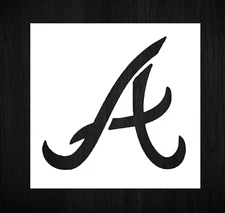 Atlanta Braves Baseball NBA Reusable Plastic Stencil *MULTIPLE SIZES*