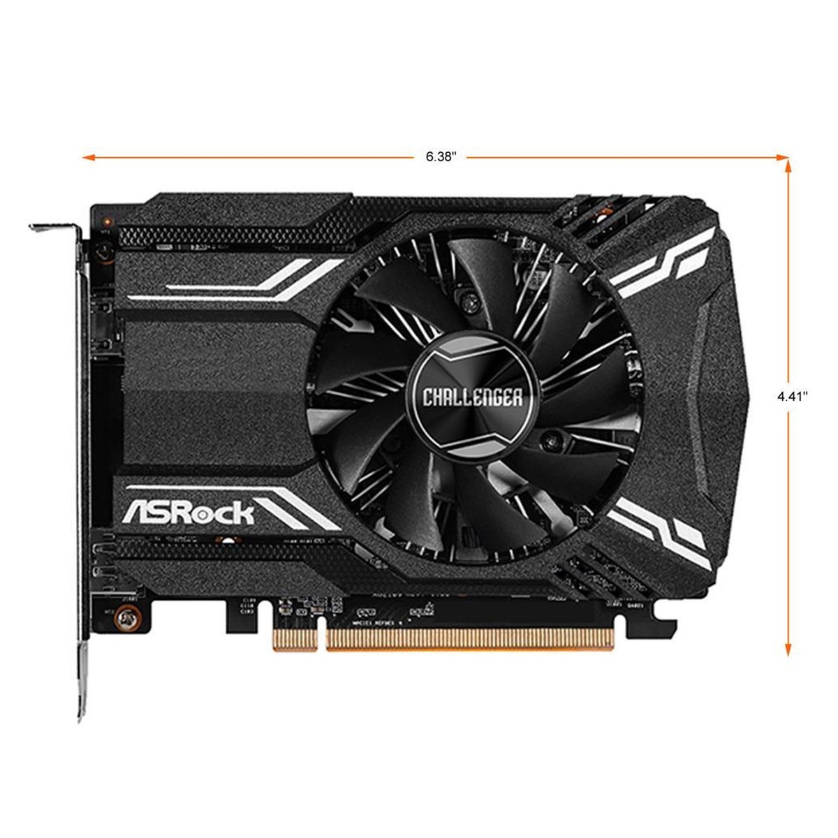 ASRock Challenger Radeon RX 6400 4GB GDDR6 PCI ITX Video Card 