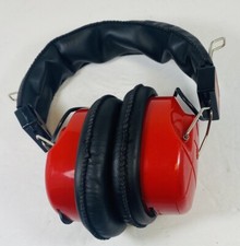 Vintage Winston Motorsports Wireless AM /FM Radio Headphone Headset HP-10000 Red