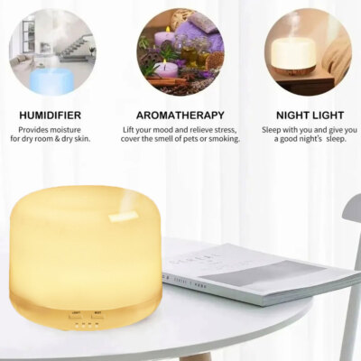 Essential Oil Diffuser LED Plastic Aromatherapy Diffuser Aroma Mist Humidifiers