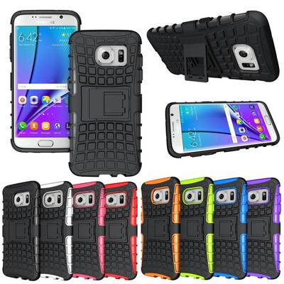 Heavy-Duty Hard Case Protection Cover Armor Stand For Samsung Galaxy S7 Edge