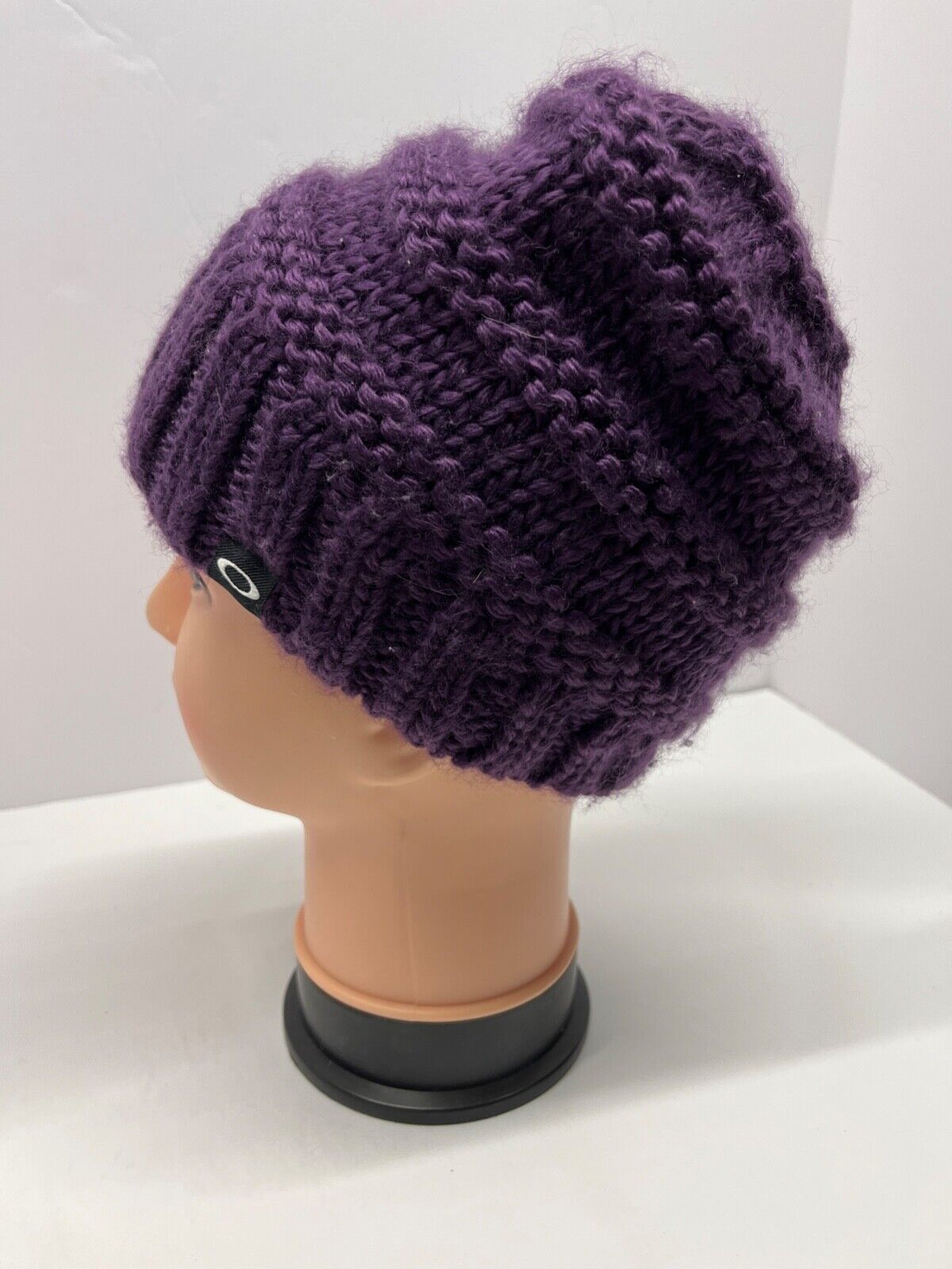 Oakley purple knit beanie hat fleece headband lin… - image 3