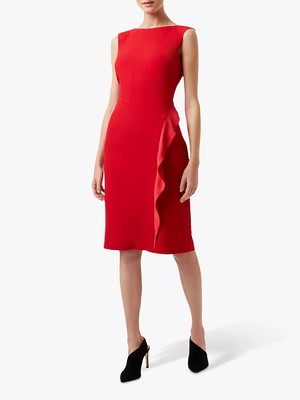 red shift dress