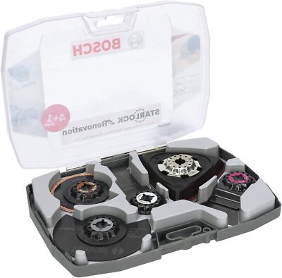 Bosch Professional 5 tlg. Starlock Multitool Set (für Holz & Metall & viel mehr)