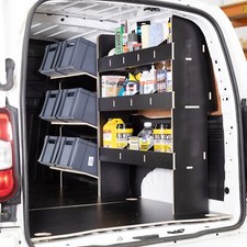 Vauxhall Combo L2 (LWB) 2018+ Toolbox & Rear HEXABOARD Van Racking Shelving