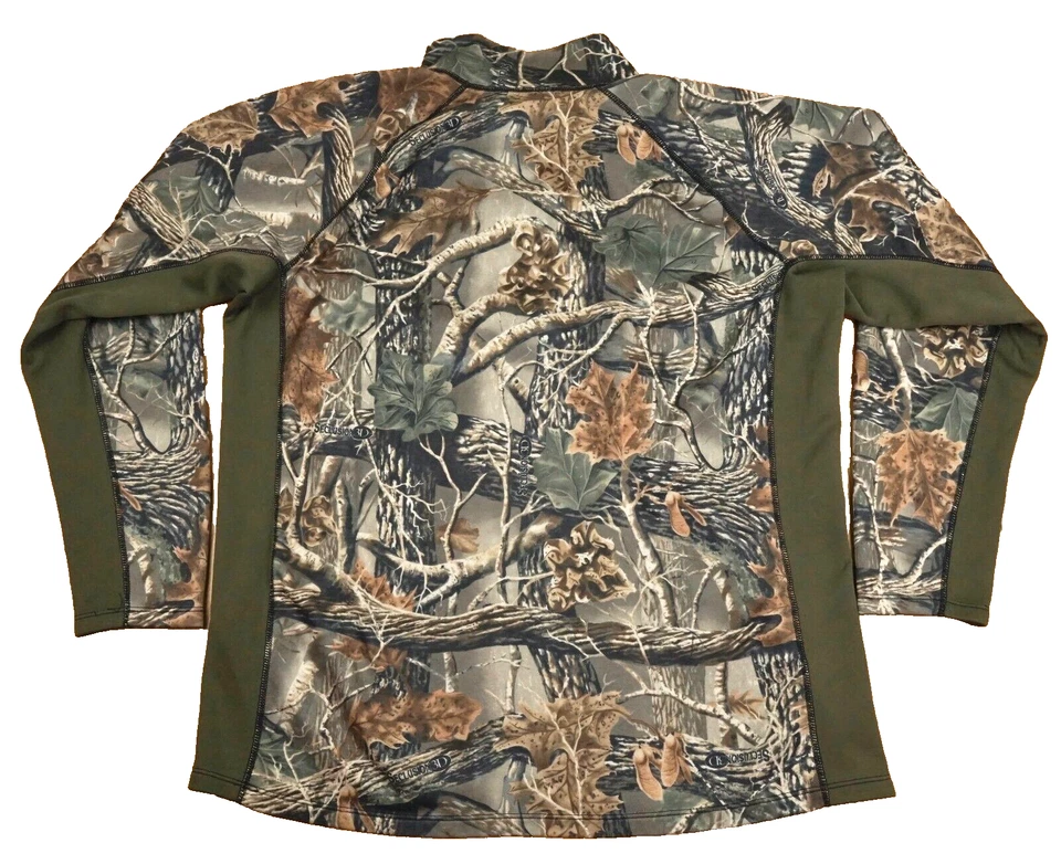 Scentlok 1/2 Zip Pullover Green Fleece XXL 3D Camo Hunting Insulated Base Slayer - Image 2 of 4
