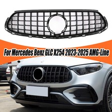 GT Grill K&uuml;hlergrill Glanz Schwarz F&uuml;r Mercedes GLC X254 C254 AMG-Line 2023-2025