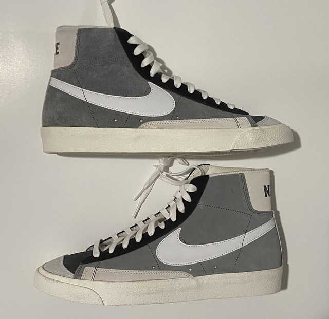 Nike Blazer Mid 77 Vintage Cool Grey Black White Ci1167-001 Size 13 for sale online | eBay