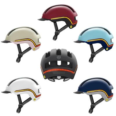 Nutcase Fahrrad Helm Vio Light Herren Damen Trekking Touring LED Beleuchtung
