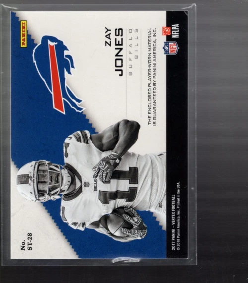 B4801- 2017 Panini Vertex Startups Jerseys #28 Zay Jones Jersey /99 - NM-MT - Image 2 of 2