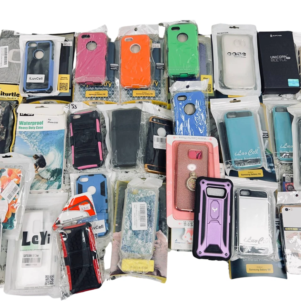 50 Cell Phone Cases Mix Older Models iPhone 4/4S/5/5S/5C/SE Samsung S5/S6 Lot 1 - Image 3 of 4