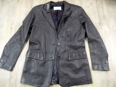 Joseph Janard beautiful leather blazer jacket brown size 38 excellent SNC1117