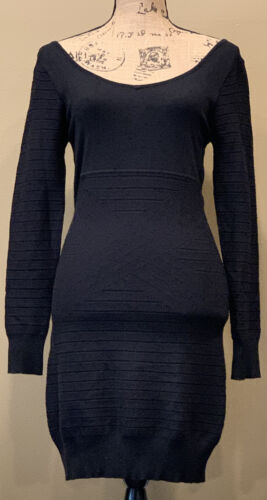 arden b black mesh dress Arden B Black Body Con High Mesh Neck Open Back Sleeveless Dress Size Small
