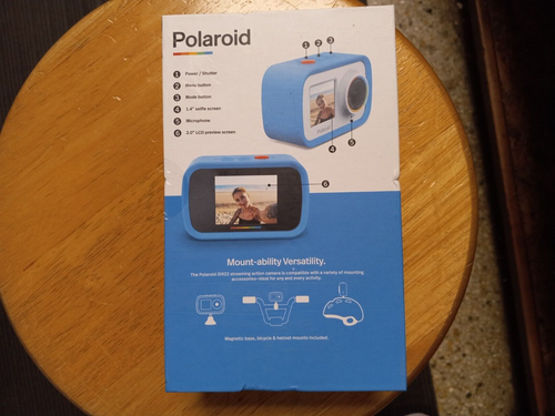 Polaroid ID922 fotocamera streaming digitale/impermeabile all'azione - blu - NUOVA - Foto 2 di 2