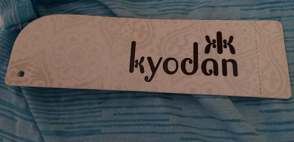 Camiseta sin mangas Kyodan mezcla algodón azul burnout espalda deportiva talla XS Foto 4 de 4