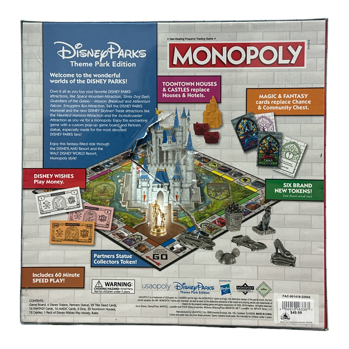 ディズニー Disney モノポリー MONOPOLY DISNEYPARKS Monopoly Disneyland Paris ENGLISH SEALED | eBay