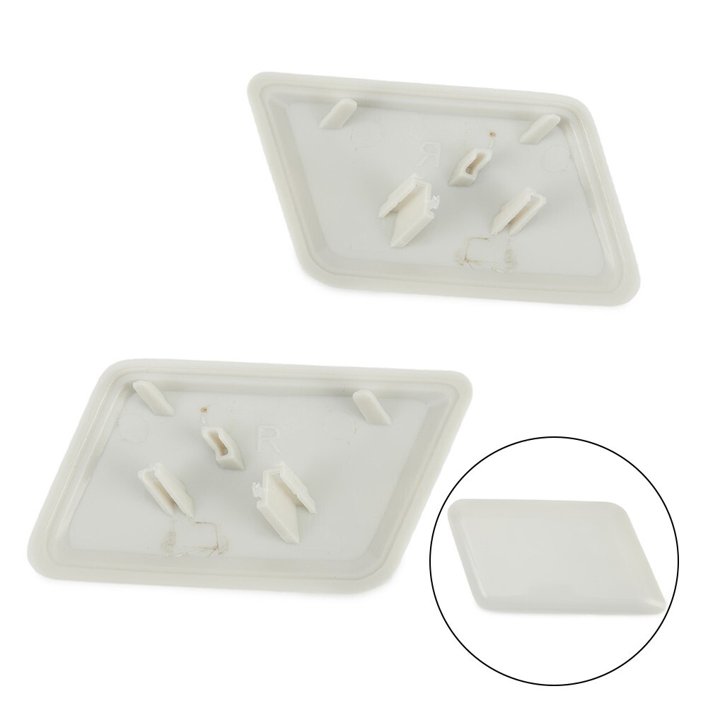 Car Front Right Left Headlight Washer Nozzle Jet Cover Cap Set 1301040