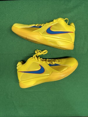 NEW Nike KD 3 Christmas Basketball Yellow/Blue Mens Size 8.5