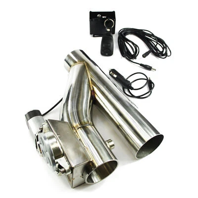 STW GMBH Système D'Échappement Pliable Acier Inoxydable Incl. Télécommande - 76mm Clapet