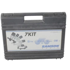 Samson Audio 7 Kit 7-Piece Drum Microphone Kit in Hard Case Tom Snare Kick CO2