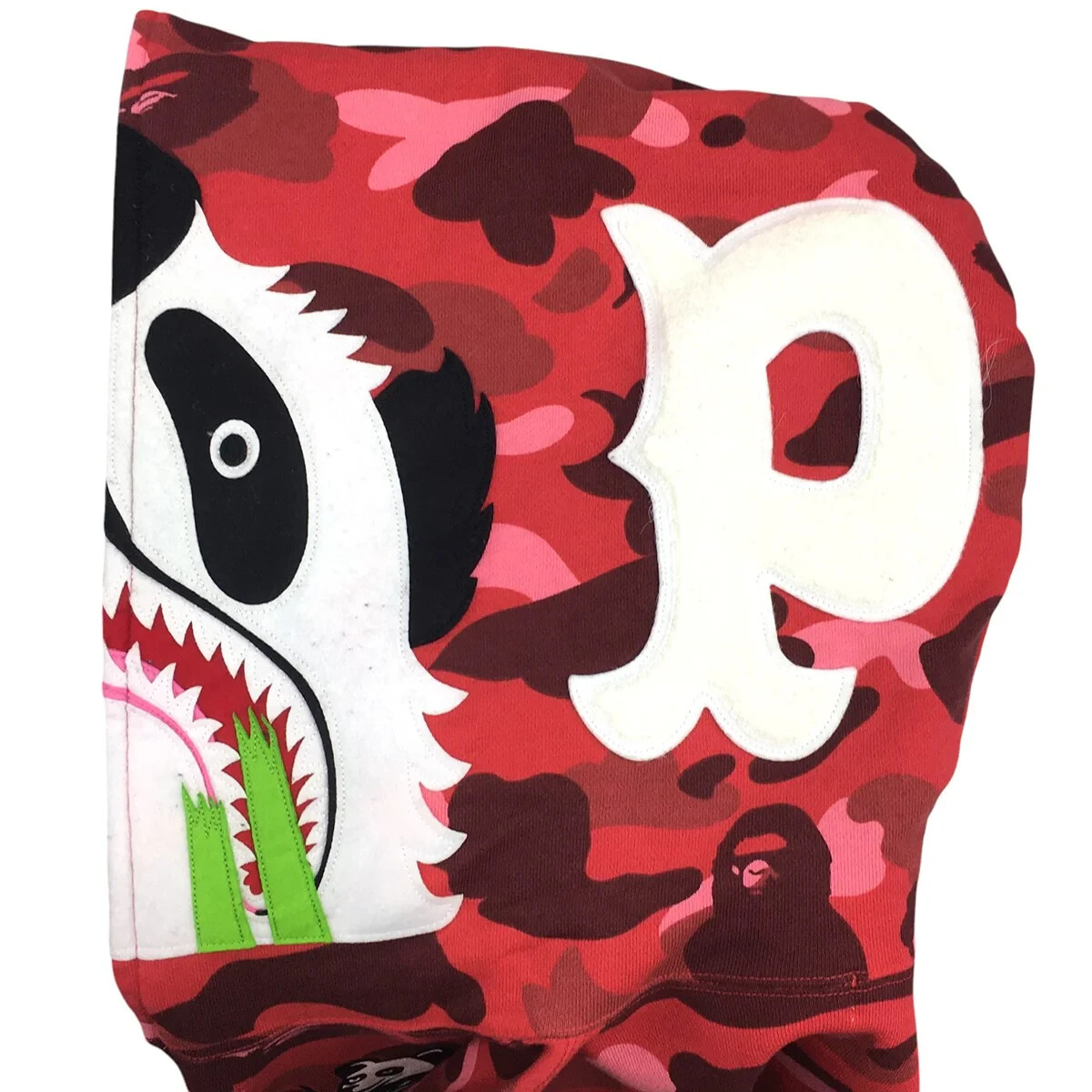 Bape OG Vintage 15th Anniv Pharrell Red Camo Panda Hoodie M