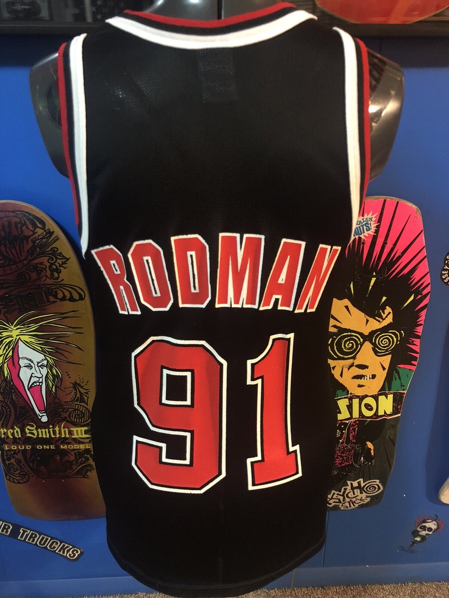ウェア 90s champion chicago bulls Dennis Rodman VTG 90s DENNIS RODMAN CHICAGO BULLS CHAMPION JERSEY MENS 40