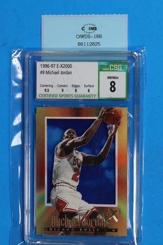 1996-97 E-X2000 #9 MICHAEL JORDAN CSG 8 SUBGRADES CARD-166