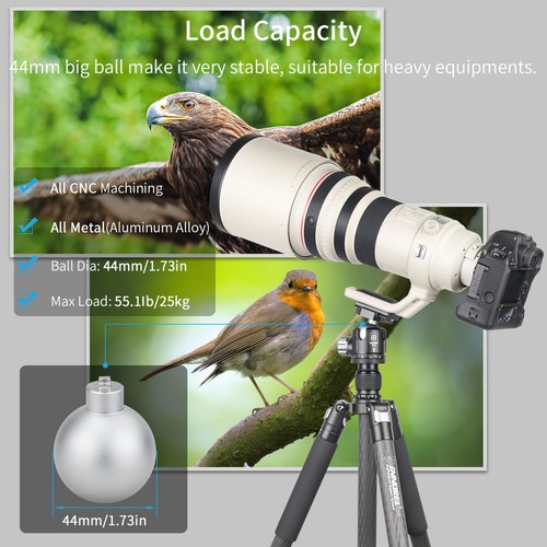 INNOREL N52/N44/N36 Low Profile Tripod Ball Head Panoramic CNC Metal Ballhead - Picture 21 of 36