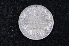 1842 - Stany Niemieckie WÜRTTEMBERG 6 Kreuzer!!  #H12434