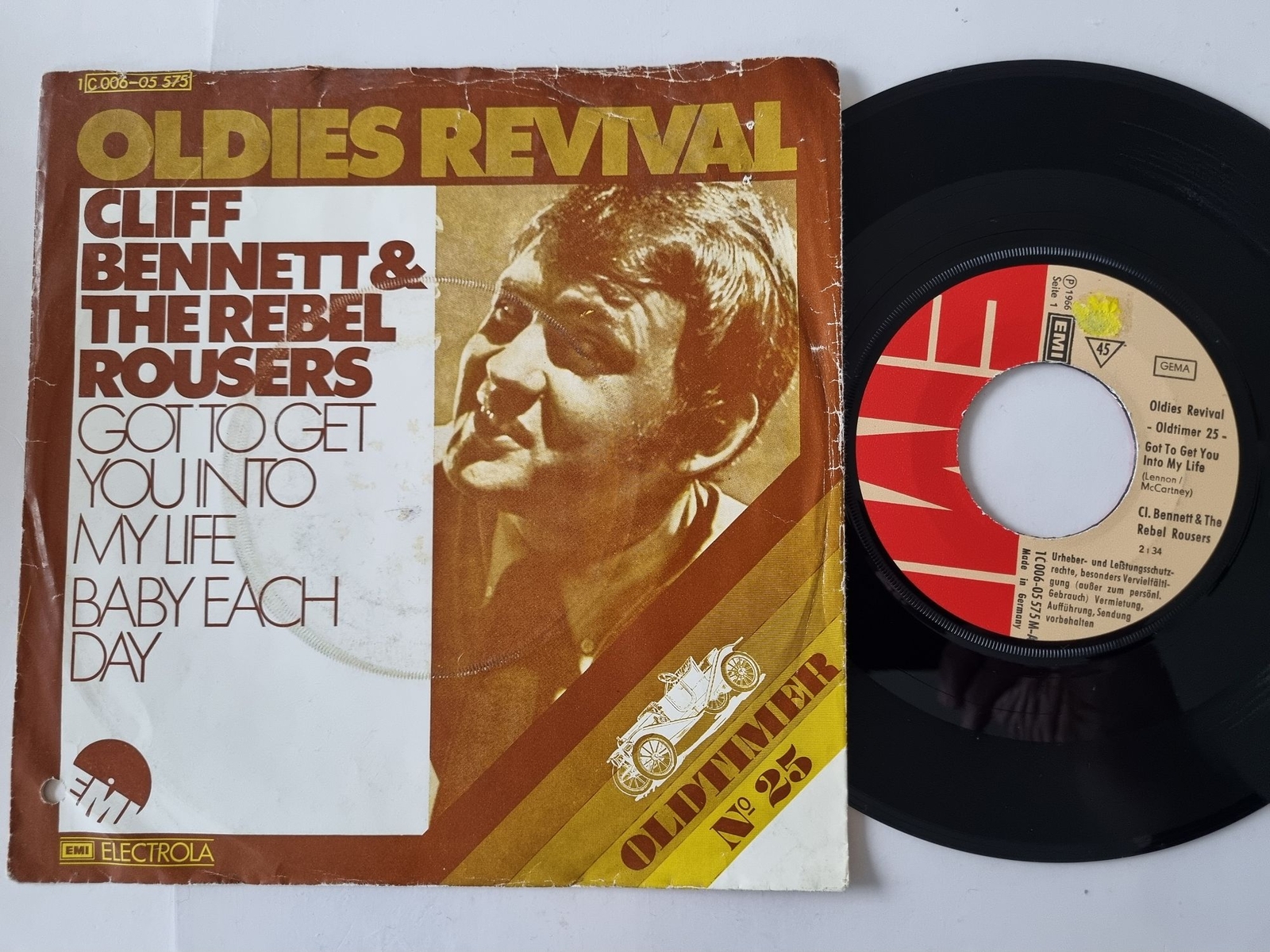Cliff Bennett & The Rebel Rousers - Got To Get You Into My Life 7''/ CV Beatles