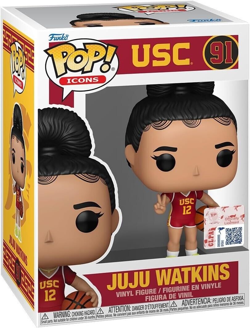 Funko Pop WNBA: NCAA Juju Watkins (USC Jersey) Figure w/ Protector