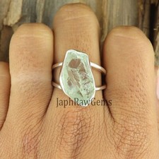 Natural Green Amethyst Ring 925 Sterling Silver Ring Gift For Her Ring