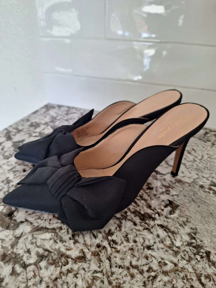 Kate Spade New York Women's Karin Mule Black  Bow Slide 7.5M - Image 3 of 4