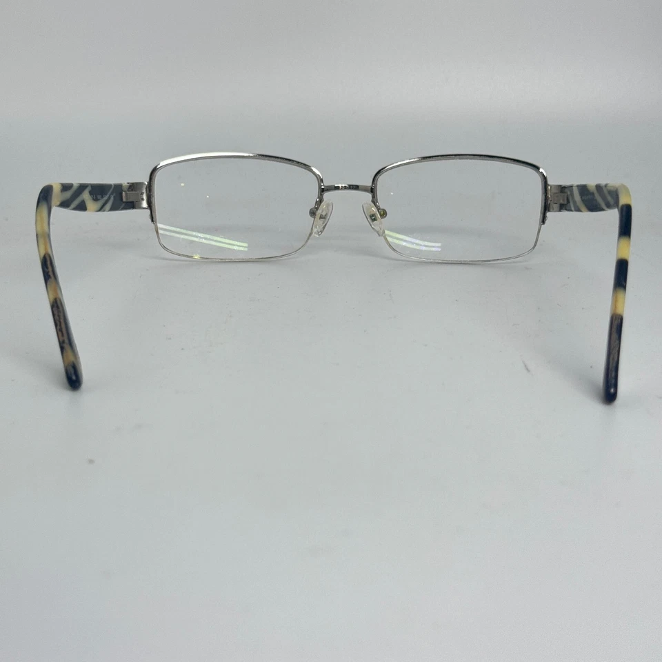 VERSACE Eyeglasses Frames Mod 1185-B 1000 Silver Half Rim 53-17-135 H17169 - Image 3 of 4
