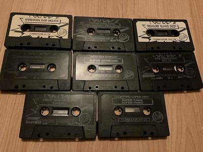 Commodore 64 C64/128 Code Masters Tapes x 8 inkl. Super Seymour
