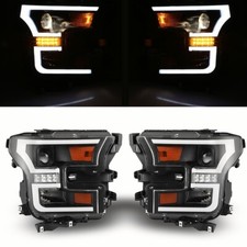 Upgrade Headlights Led Strip Drl Projector Replacement For 2015-2017 Ford F150 Upgrade Headlights Led Strip Drl Projector Replacement For 2015-2017 Ford F150