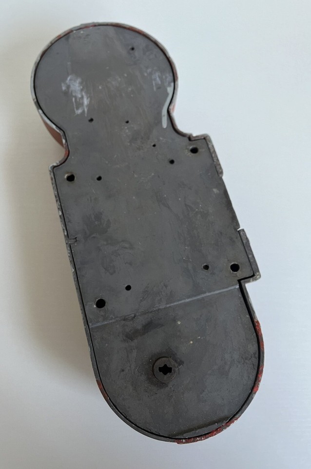 Vintage Best Model B Fire Alarm Bell, Red Emergency Exit, Break Glass